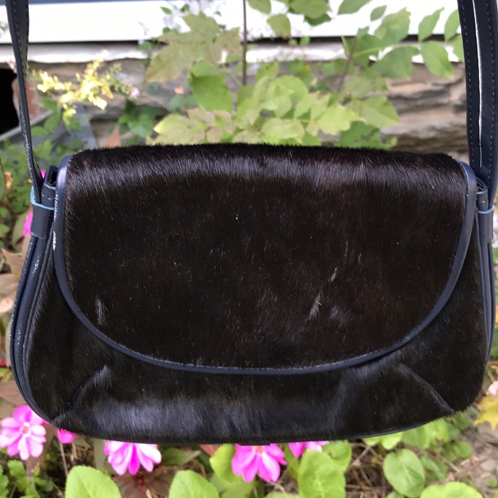PONY AND LEATHER TRENDY BAG..